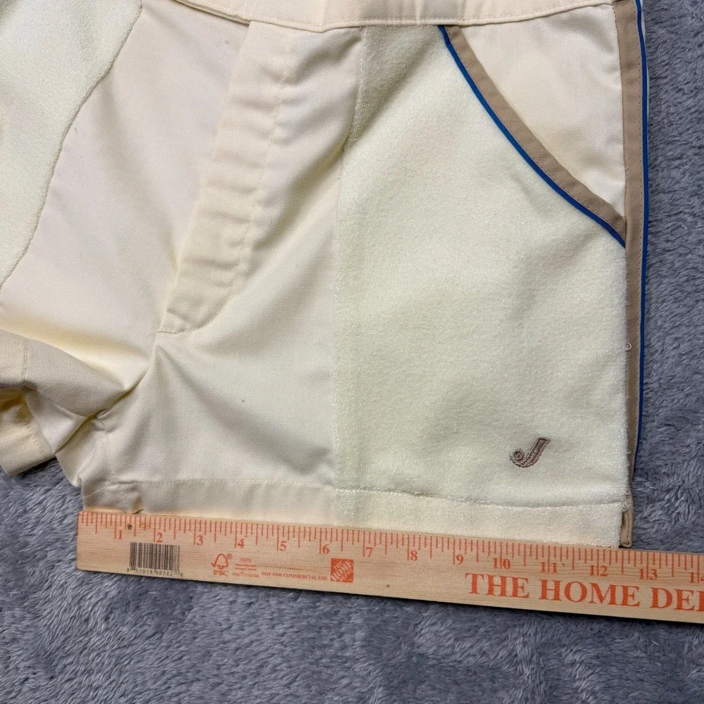Vintage‎ Jantzen Shorts Mens 36 Ivory Terry Resort Beach Surf Retro 80s